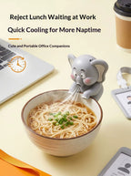 BreeziBite™ | Clip-On Food Cooling Fan for Office, Gym & Kids