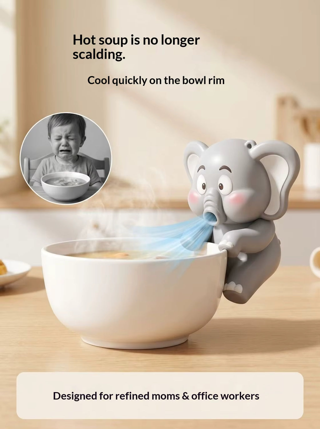 BreeziBite™ | Clip-On Food Cooling Fan for Office, Gym & Kids