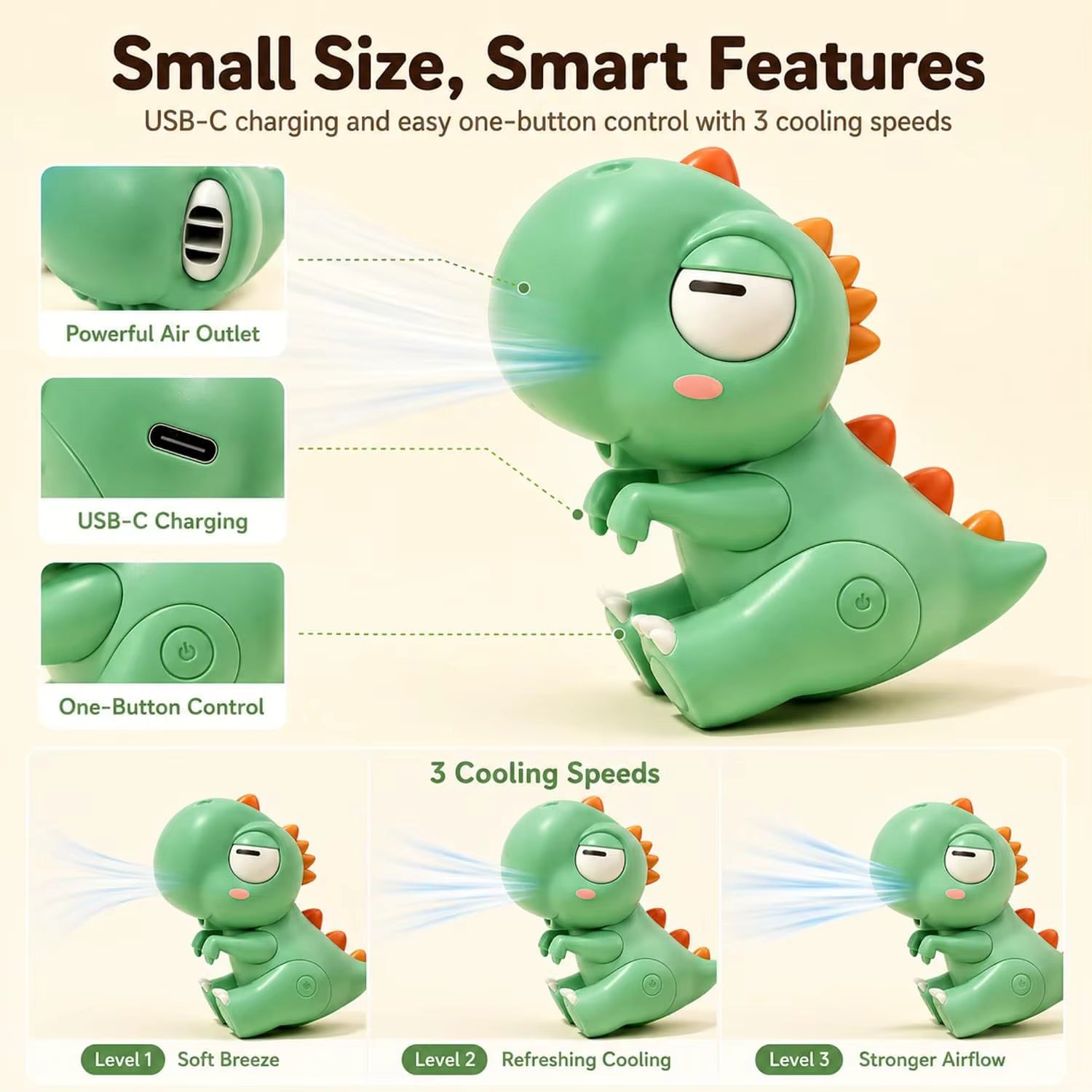 BreeziBite™ | Clip-On Food Cooling Fan for Office, Gym & Kids